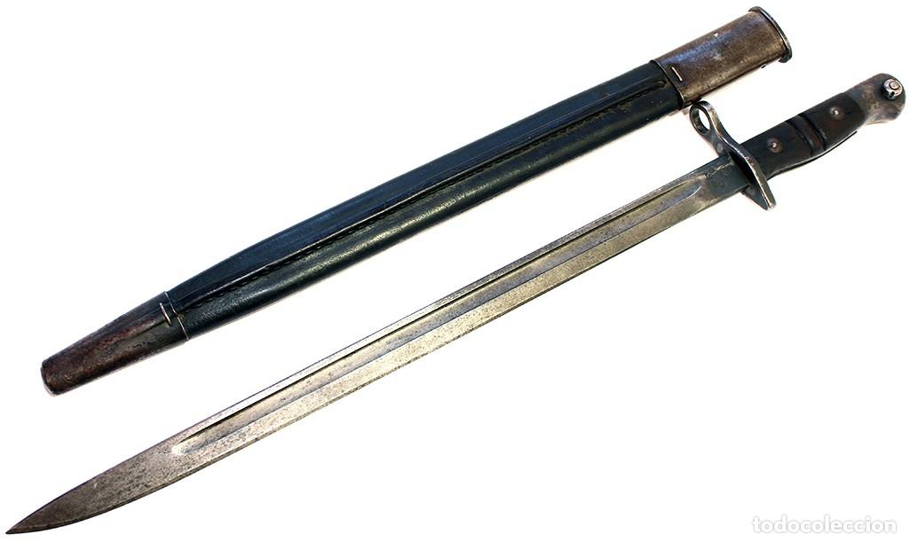Militaria: Baioneta inglesa M1913 Modelo I para el fusil P14 de 1914 Remington