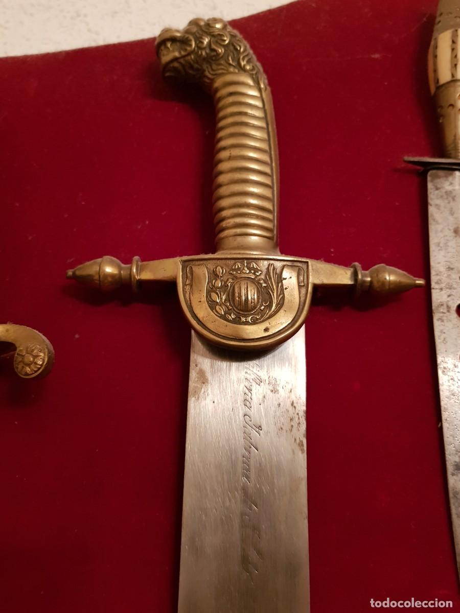 Militaria: Machete Escuadras de Catalu&ntilde;a. Modelo 1851
