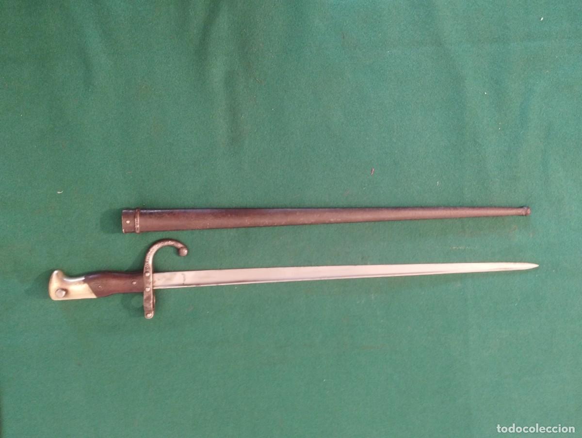 Militaria: Bayoneta Gras, modelo 1874, fabricada en Tulle
