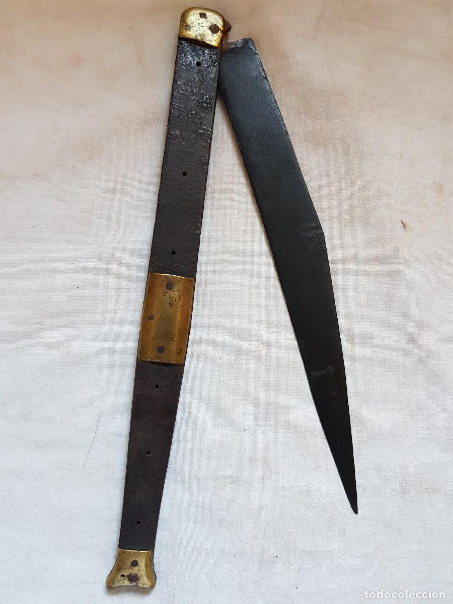 Militaria: Navaja espa&ntilde;ola siglo XVIII-XIX