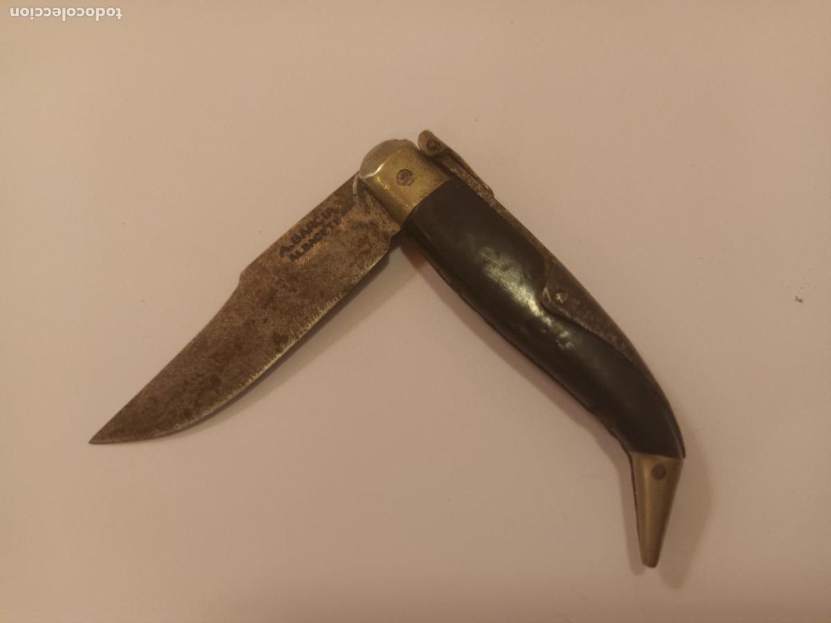 Militaria: NAVAJA ALBACETE MARCA ARTESANO A GARC&Iacute;A.