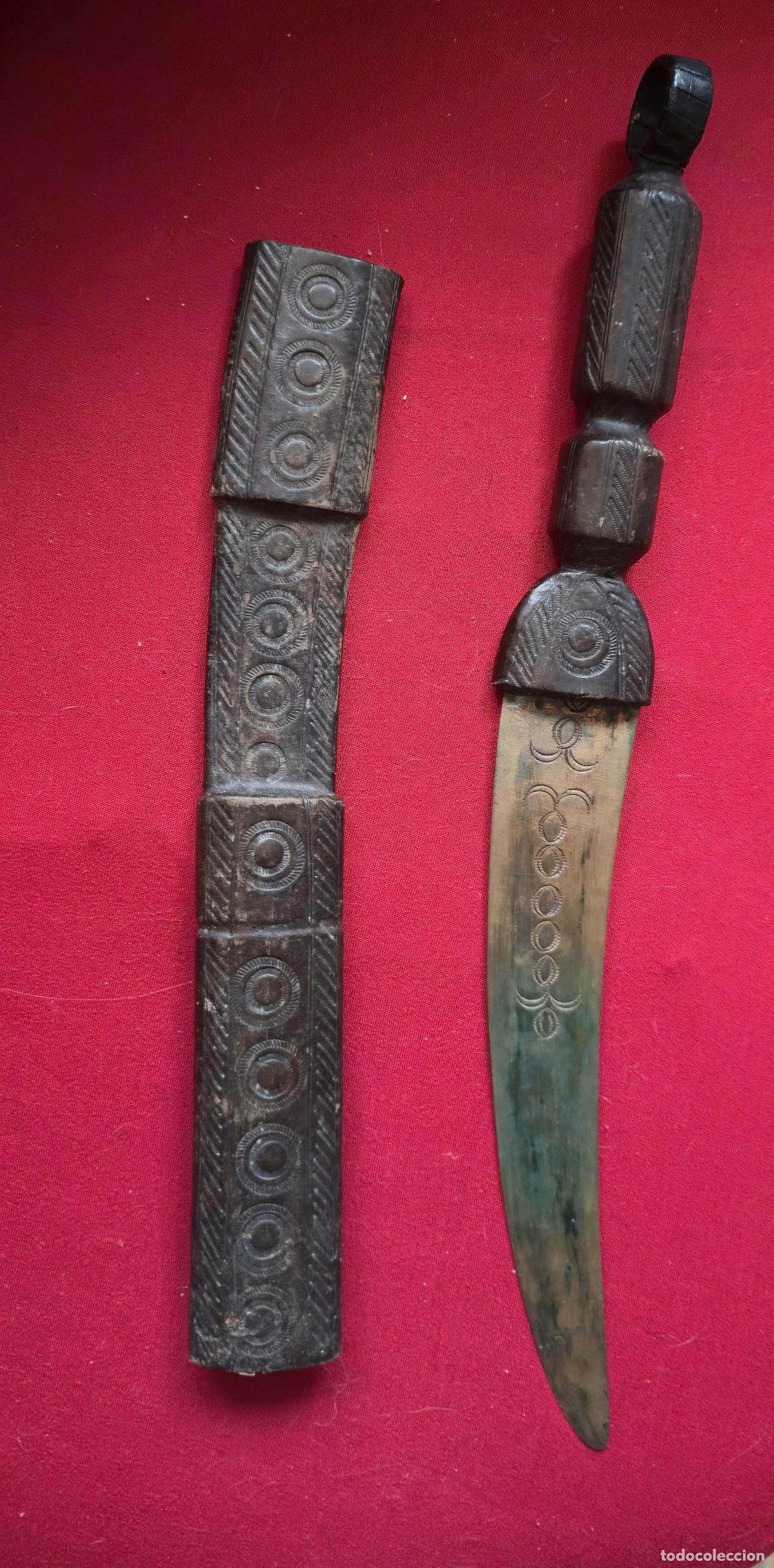 Militaria: cuchillo o espada corta artesanal Tuareg