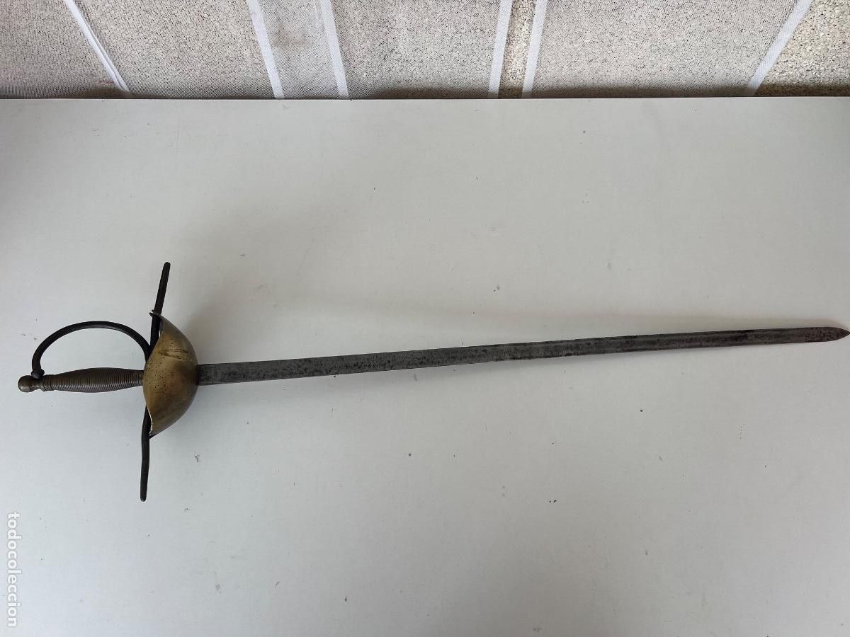 Militaria: ESPADA CON CAZOLETA S. XIX 85 CMS