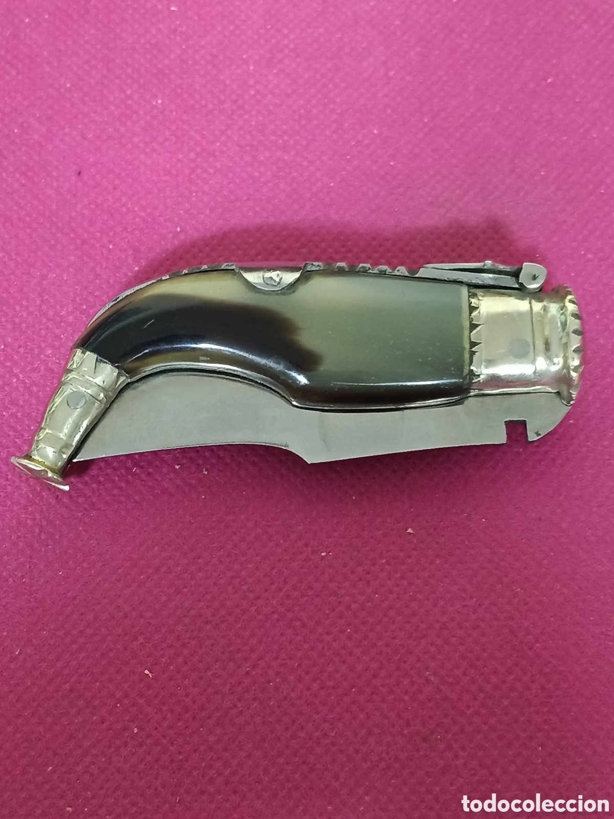Militaria: NAVAJA ARTESANAL CAPAORA O LENGUA DE VACA