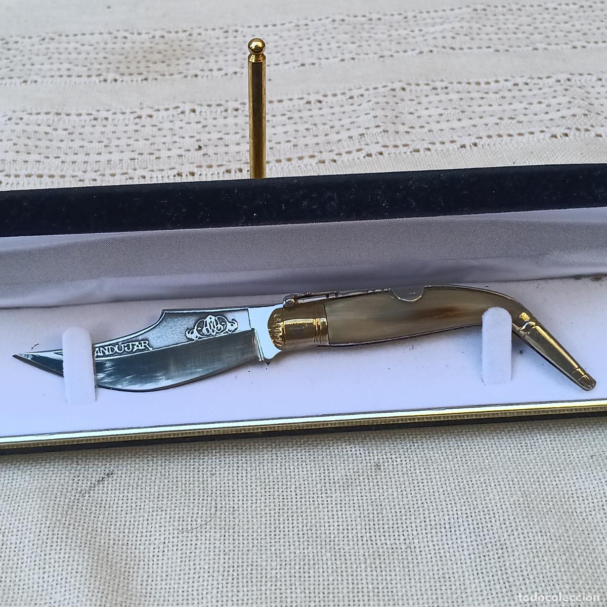 Militaria: NAVAJA DE COLECCION - MARCA ANDUJAR - ALBACETE&Ntilde;A O BANDOLERA - TOLEDO.