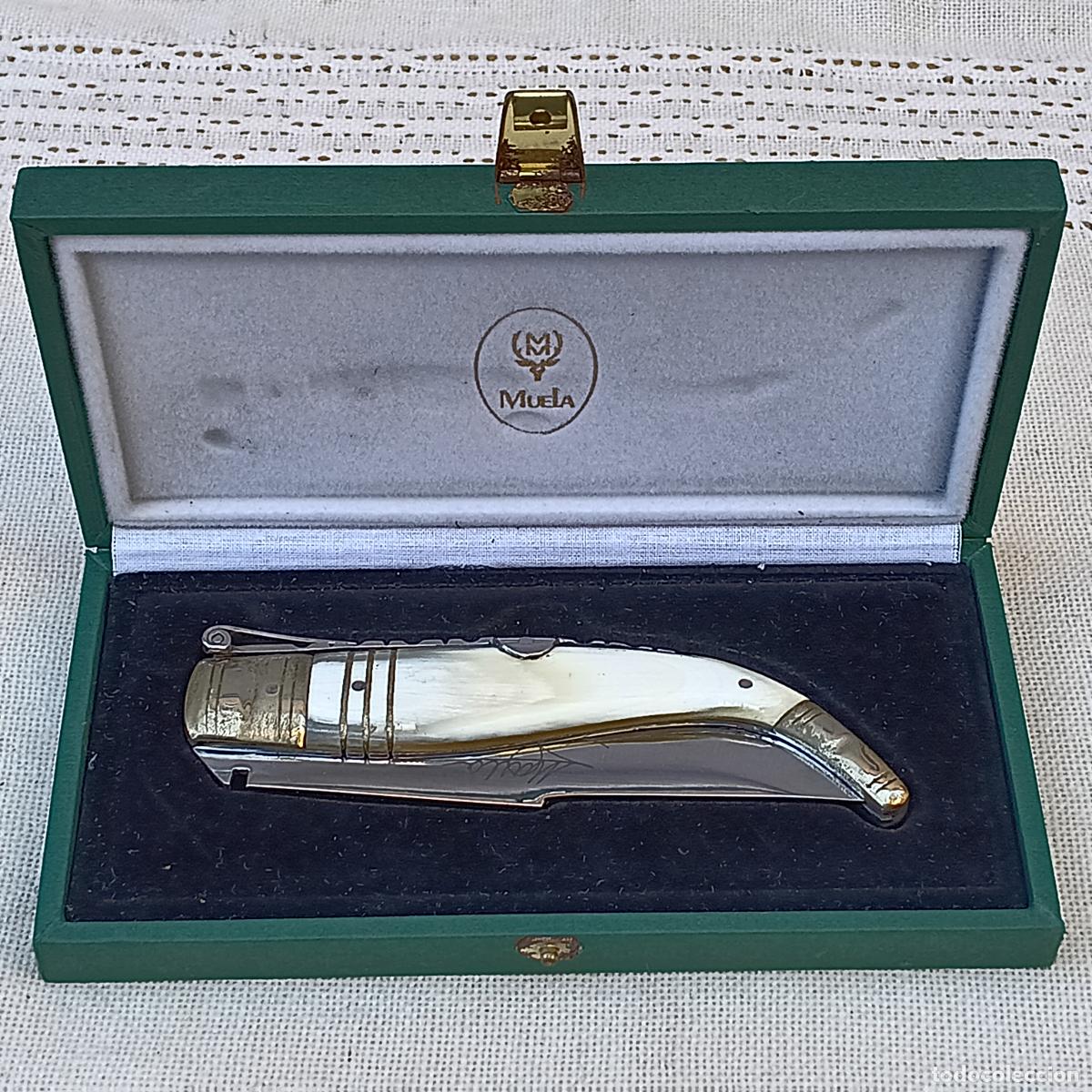 Militaria: NAVAJA DE COLECCION - MARCA MUELA - FIRMADA - ARGAMASILLA DE CALATRAVA ( CR ) TOLEDO.