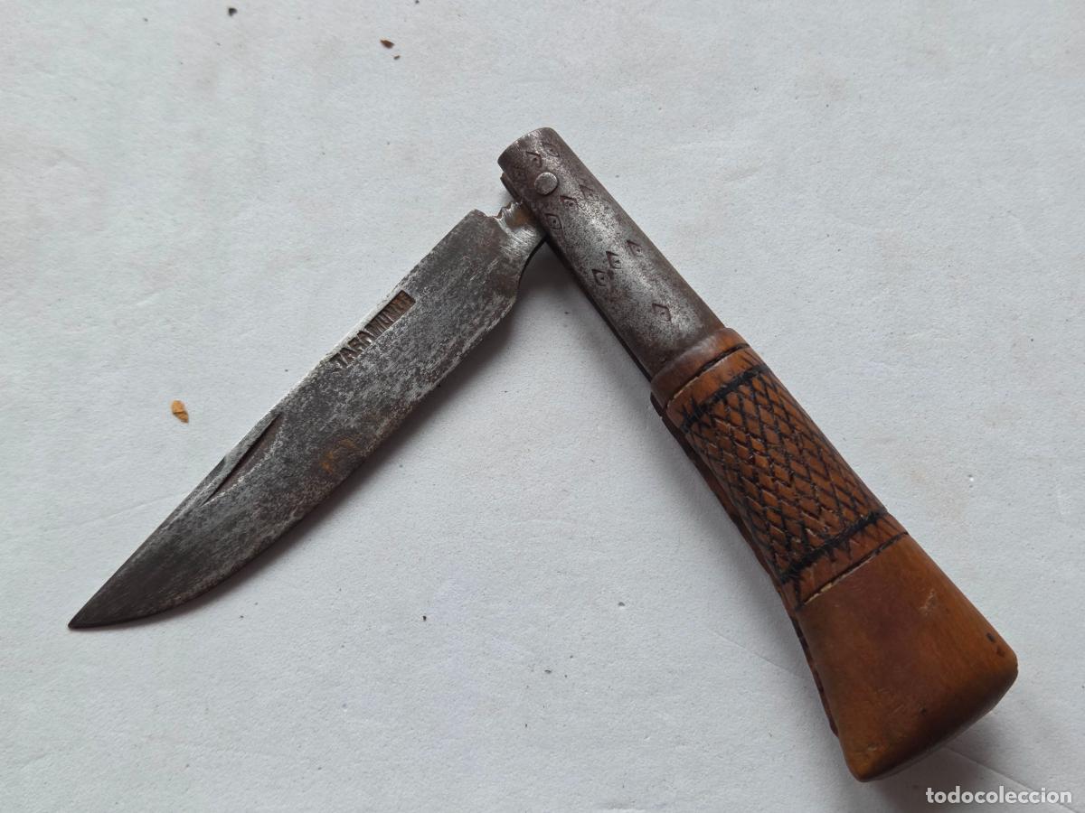 Militaria: TARAMUNDI NAVAJA ANTIGUA 8CM