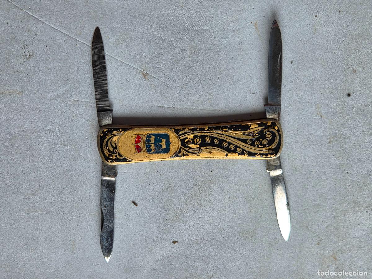 Militaria: NAVAJA SUECA METAL 4 HOJAS