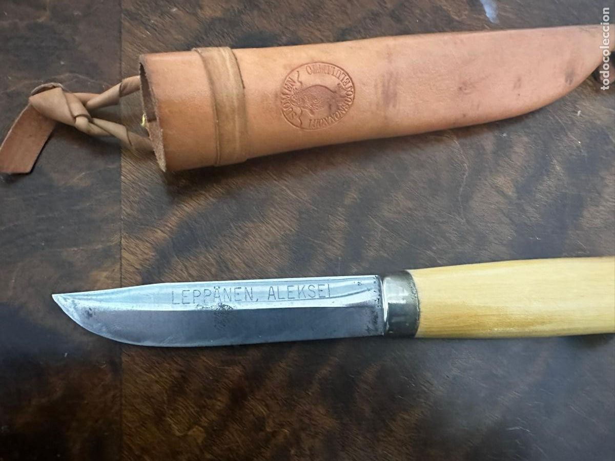 Militaria: FINLANDIA - CUCHILLO - PUUKKO ARTESANAL ALEKSEI LEPP&Auml;NEN - EDICI&Oacute;N ESPECIAL &rdquo;LIGA NATURALEZA&rdquo;