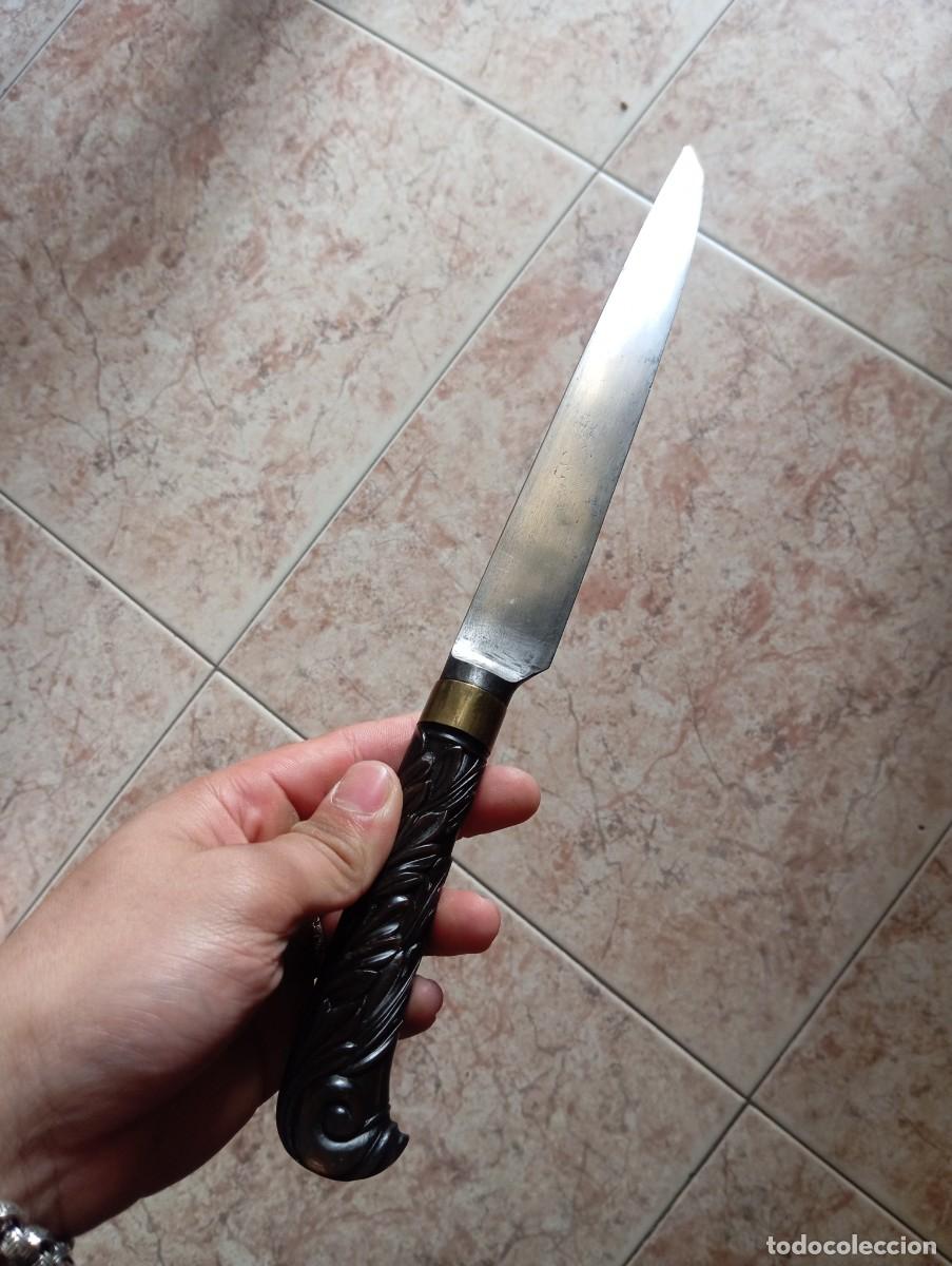 Militaria: Precioso cuchillo bichad otomano siglo 19