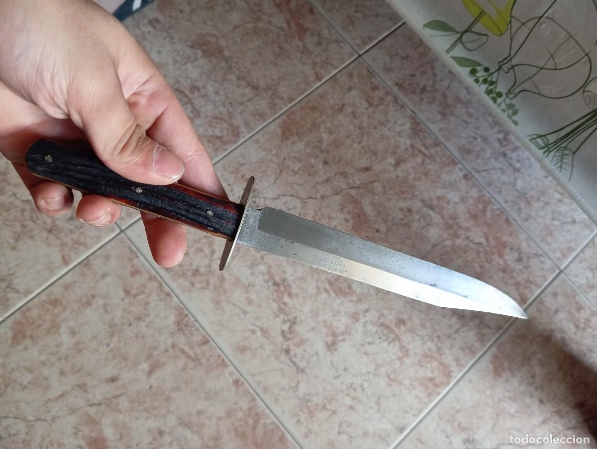 Militaria: Precioso cuchillo Bowie ingl&eacute;s siglo 19