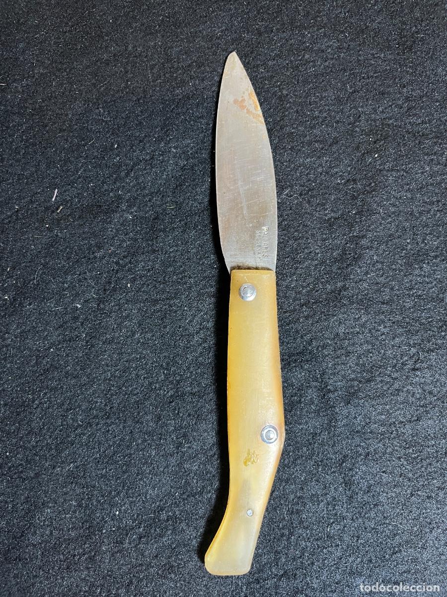 Militaria: Cuchillo antiguo Pallar&egrave;s Solsona mango pl&aacute;stico vintage cuchiller&iacute;a catalana acero original