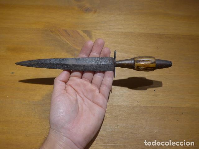 Militaria: Antiguo cuchillo espa&ntilde;ol de albacete, tipo alcazar, original del siglo XIX o principios s.XX