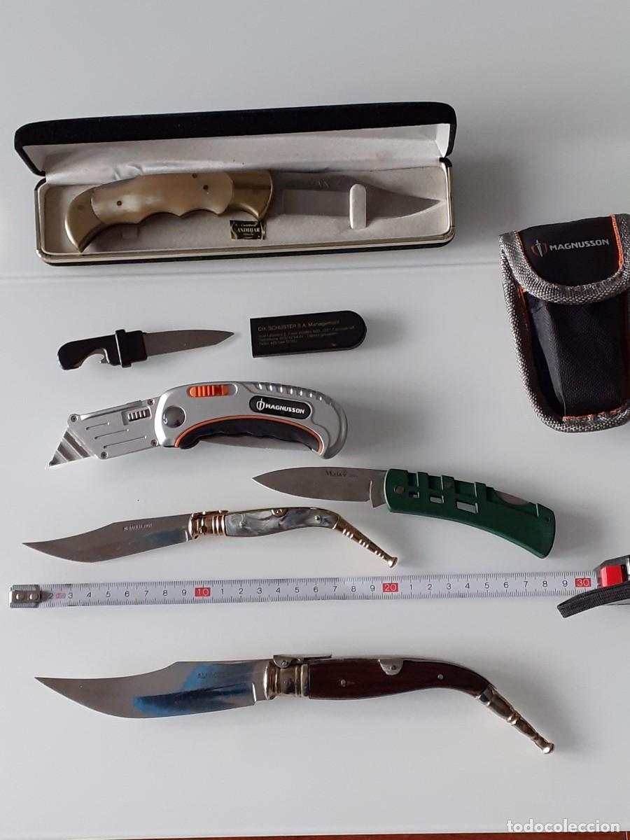 Military Antiques: Lote de 6 navajas variadas