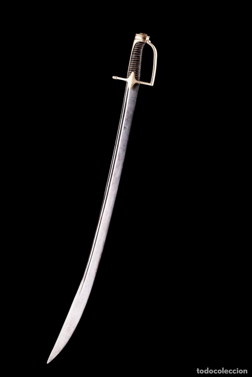 Militaria: Raro Sable del regimiento de h&uacute;sares brit&aacute;nico guerras napole&oacute;nicas