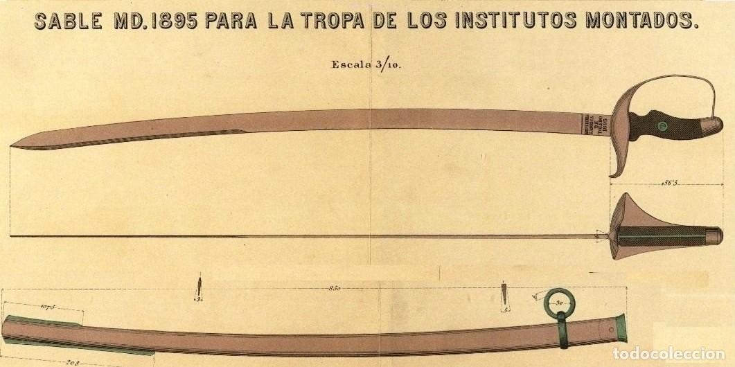 Militaria: Sable 1895 de tropa para Institutos Montados