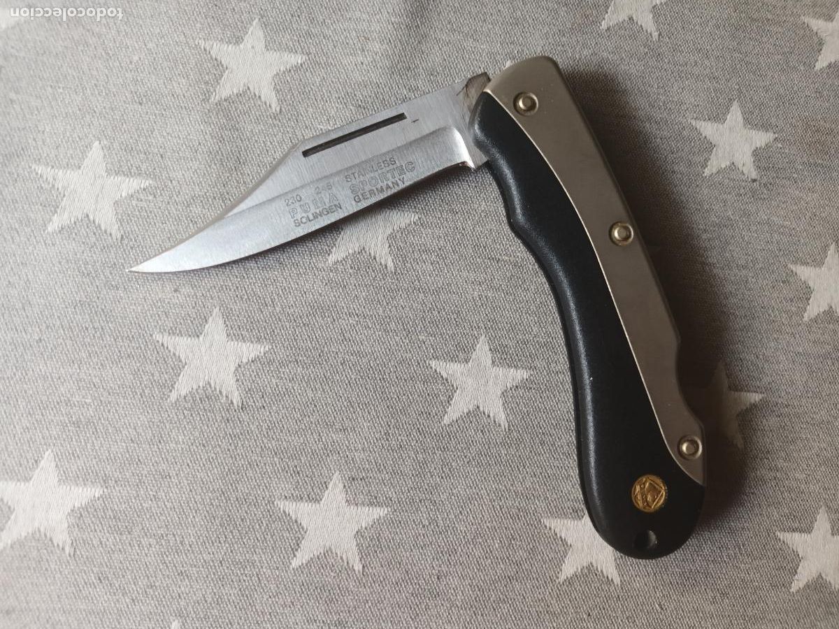 Militaria: NAVAJA CUCHILLO PUMA SPORTEC 230 245. SOLINGEN GERMANY . STAINLESS