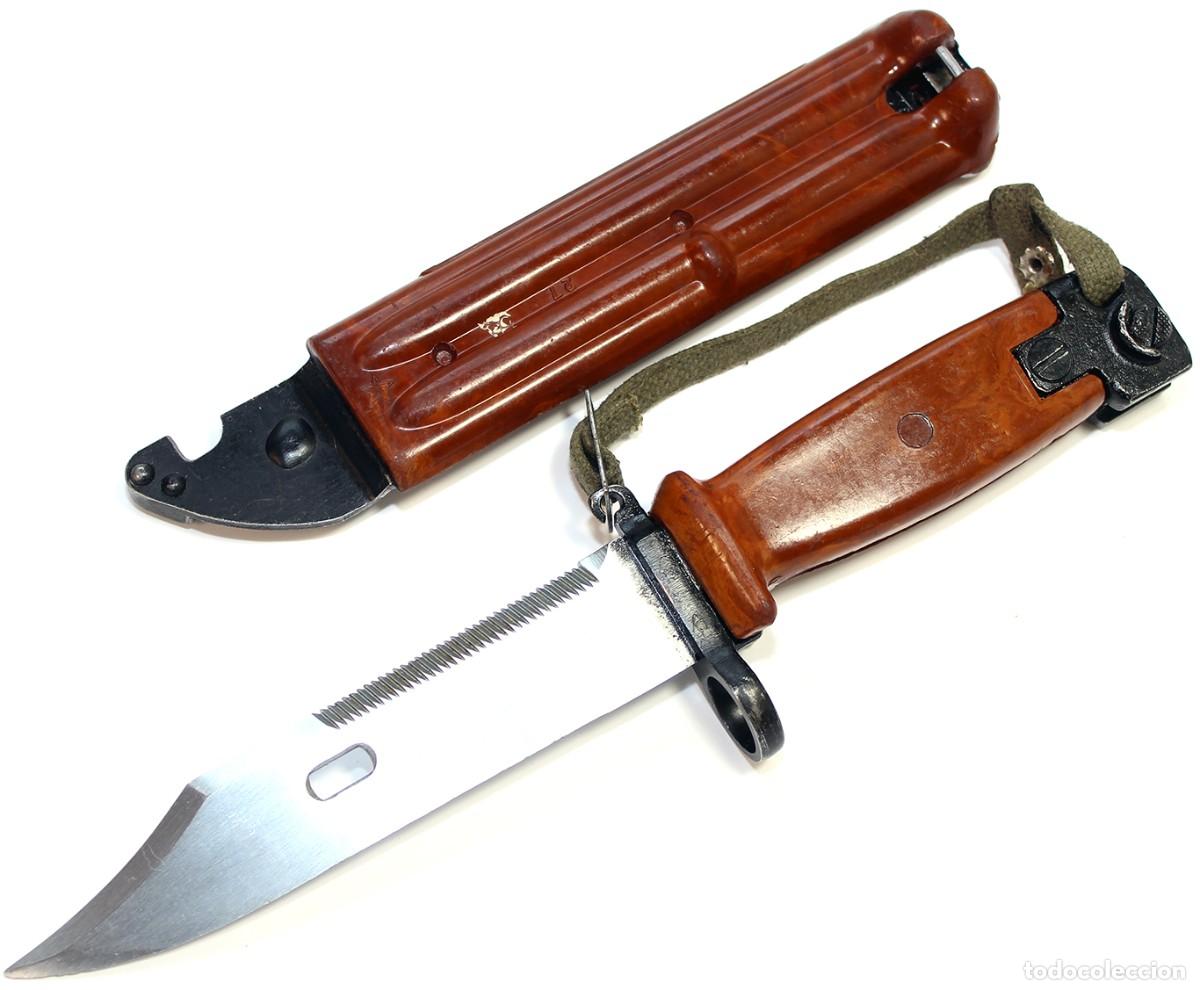 Militaria: BAYONETA sovi&eacute;tica 6x4 para los fusiles autom&aacute;ticos AKM y AK-74 (Tula). 3