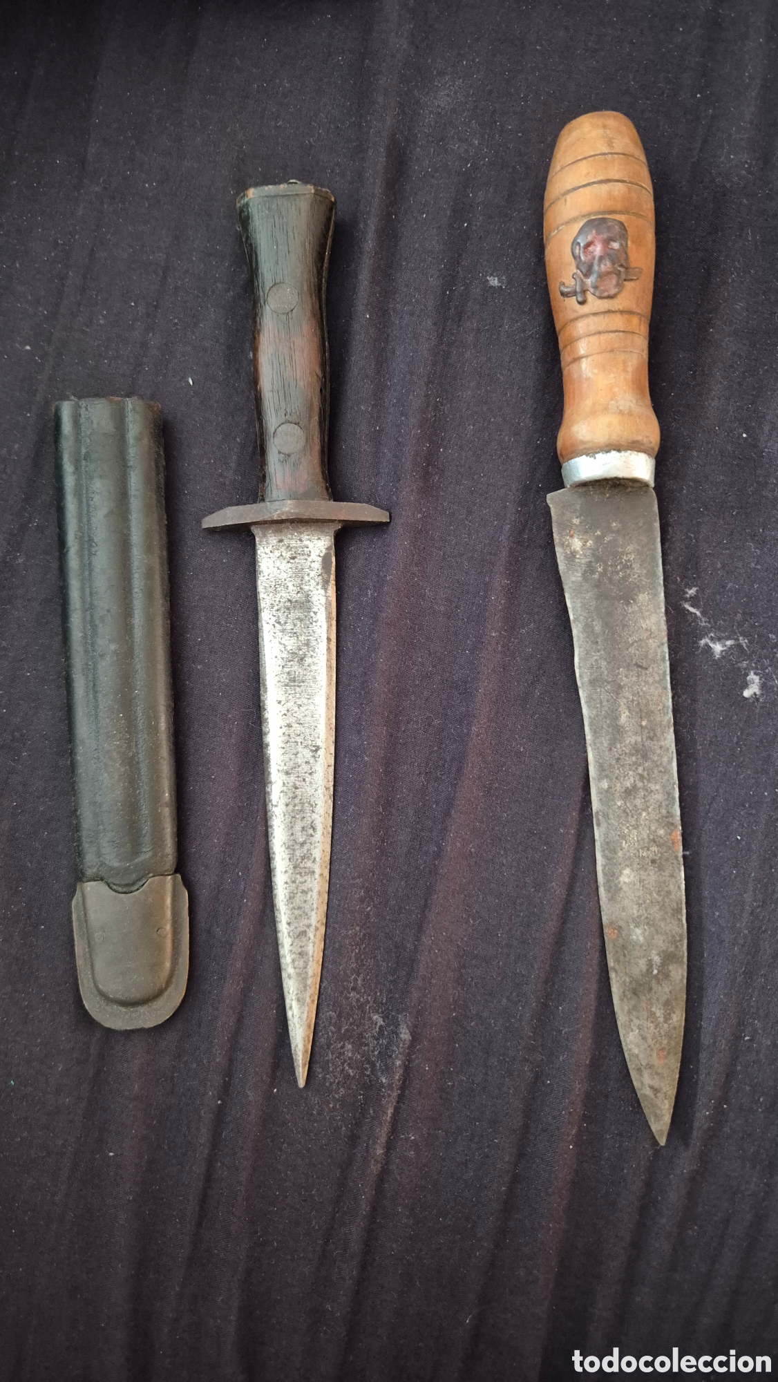 Militaria: 2 Cuchillos Italianos de Arditi-Escuadrista A&ntilde;os 20