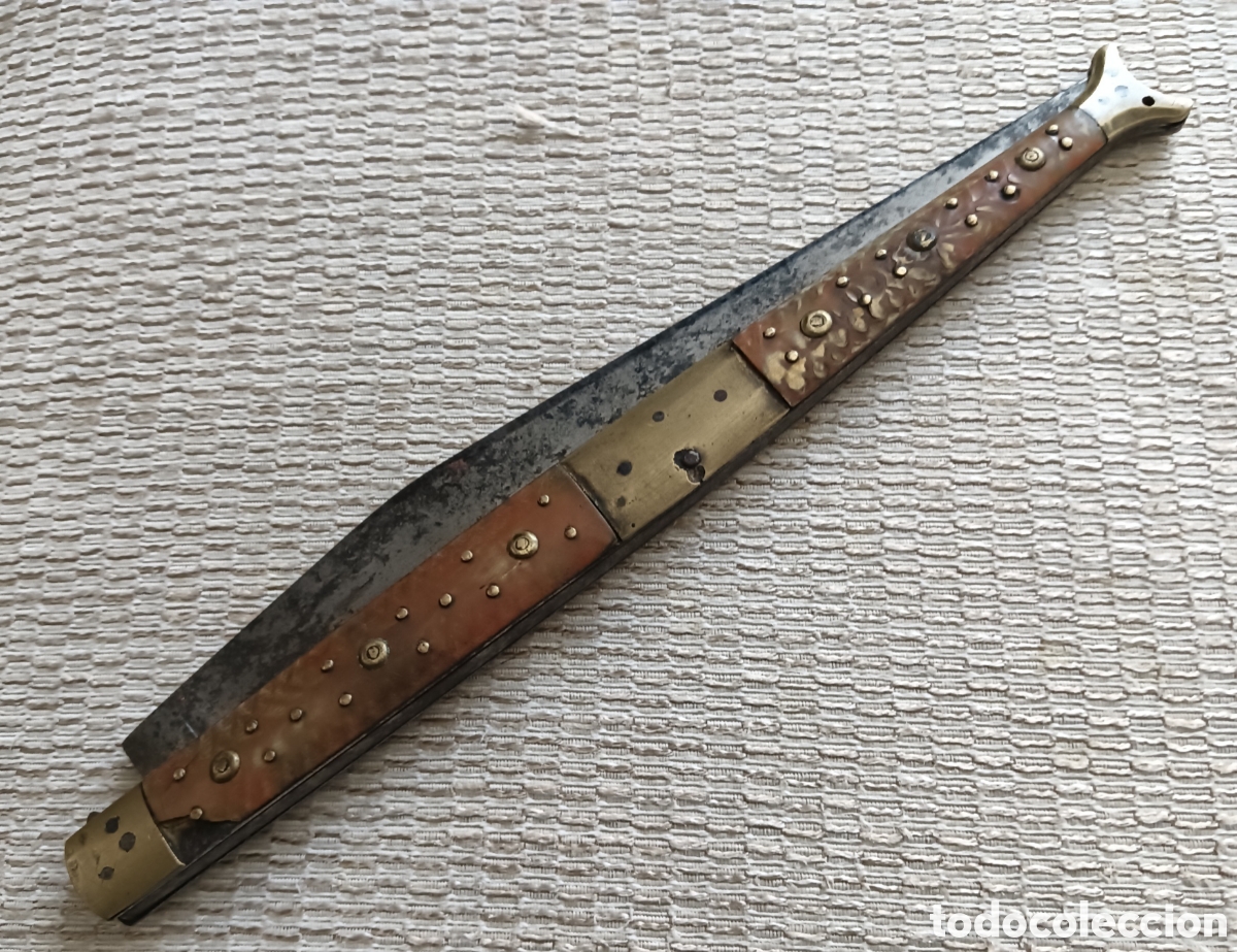 Militaria: gran navaja antigua francesa o espa&ntilde;ola