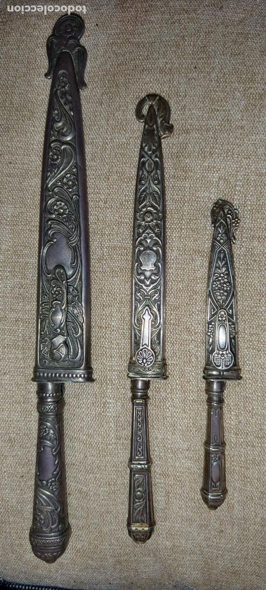 Militaria: Cuchillos gauchos plata o alpaca. Cuchillo, pu&ntilde;al, daga
