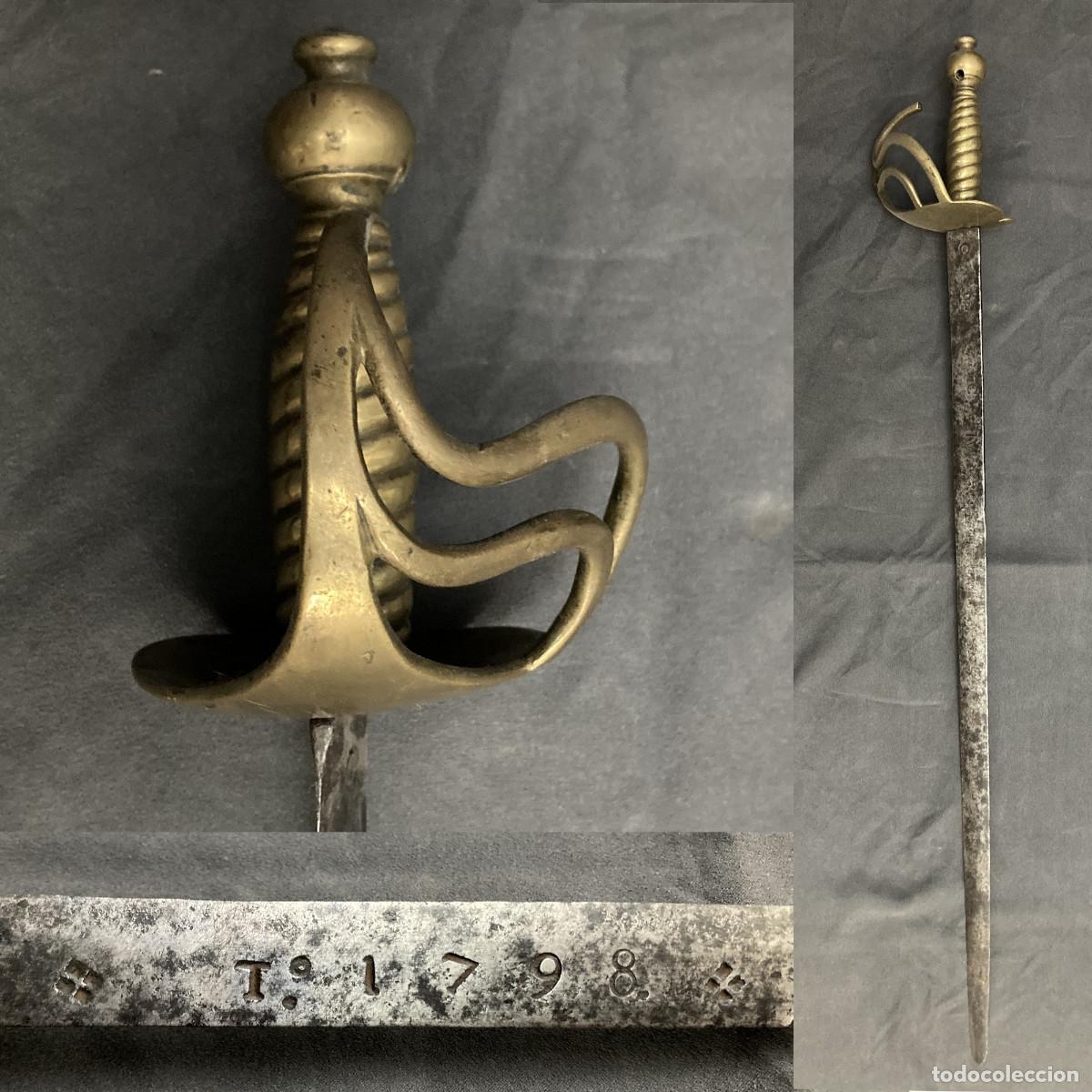Militaria: Espada Mod. 1761 para Infanter&iacute;a fechada 1798 con guarnicion Inglesa 1751 pat