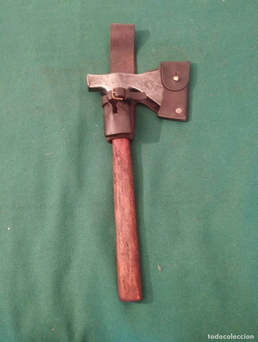 Militaria: Porta-hacha y bayoneta del Cuerpo Expedicionario Portugu&eacute;s (CEP)*, Primera Guerra Mundial.