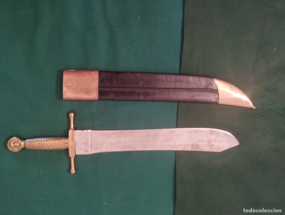 Militaria: Machete Glaivo espa&ntilde;ol modelo 1843 para artiller&iacute;a e ingenier&iacute;a.