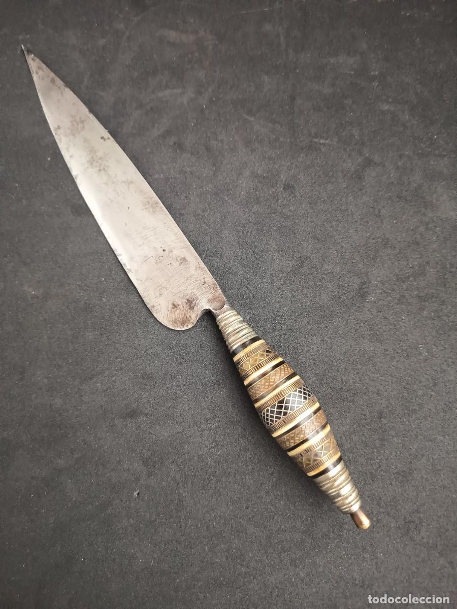 Militaria: Cuchillo naife canario siglo XIX