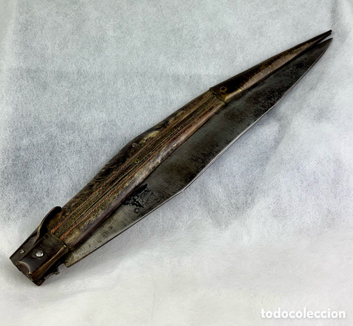 Militaria: ANTIGUA NAVAJA DE SOLSONA, COSTA - SIGLO XIX - 53 CM