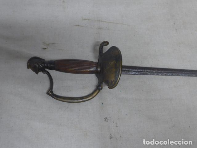 Militaria: Antigua espada de oficial espa&ntilde;ol del siglo XVIII-pp.XIX, escrita SIN RAZON, guerra independencia