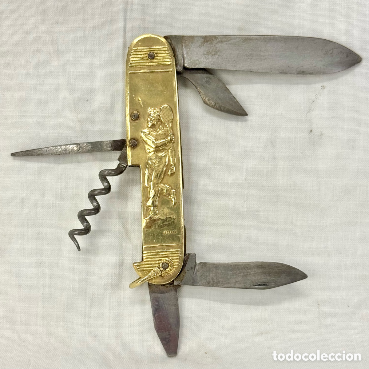 Militaria: ANTIGUA NAVAJA MULTIUSOS FRANCIA COURSOLLE ART DECO BOXEO TENIS