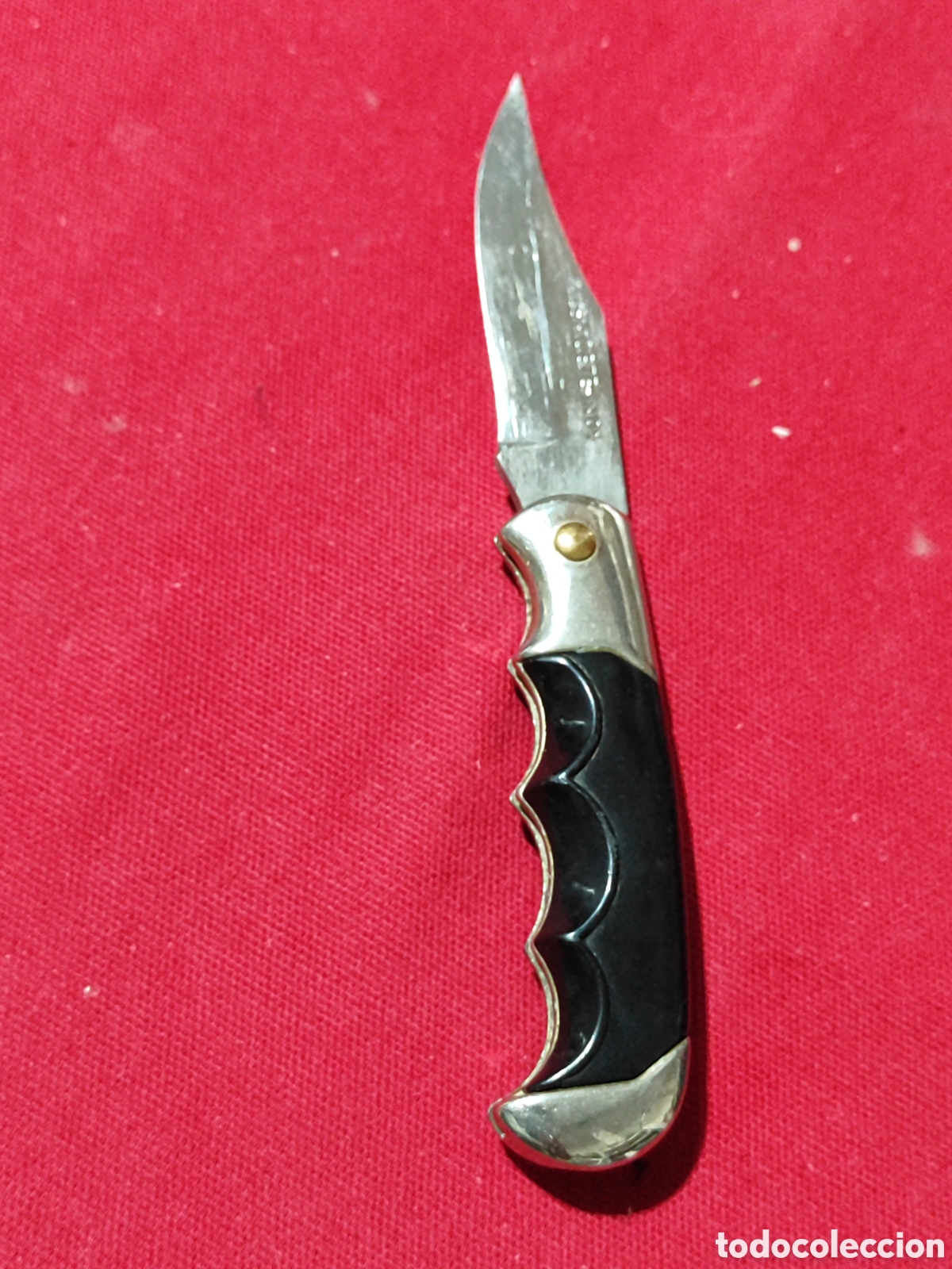 Militaria: Peque&ntilde;a navaja de acero INOX ALBACETE