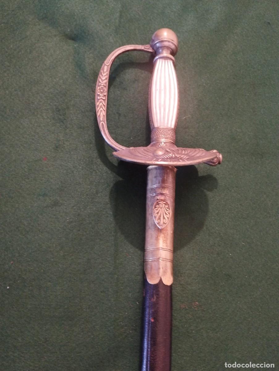 Militaria: Espada de corte Francesa Louis Philipe con empu&ntilde;adura de n&aacute;car