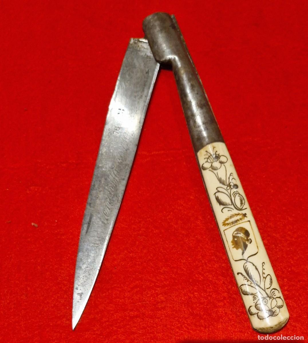 Militaria: Antigua navaja francesa vendetta corsa