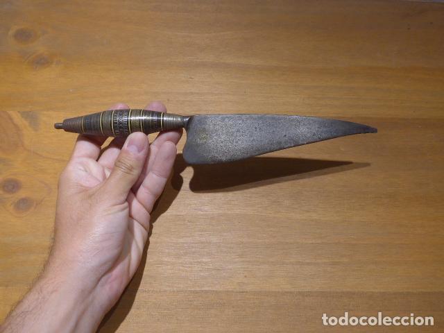 Militaria: Antiguo cuchillo canario original de principios siglo XX