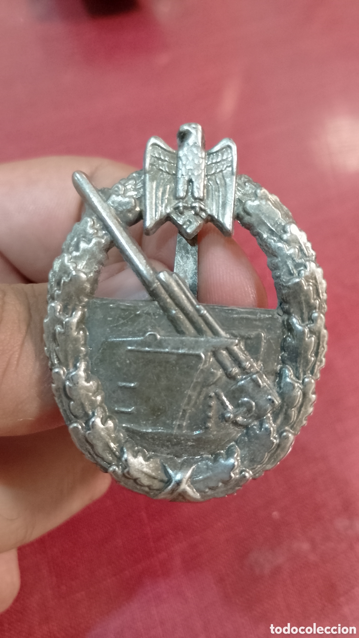 Militaria: Insignia militar Alemana artiller&iacute;a de Costa de la kriegsmarine