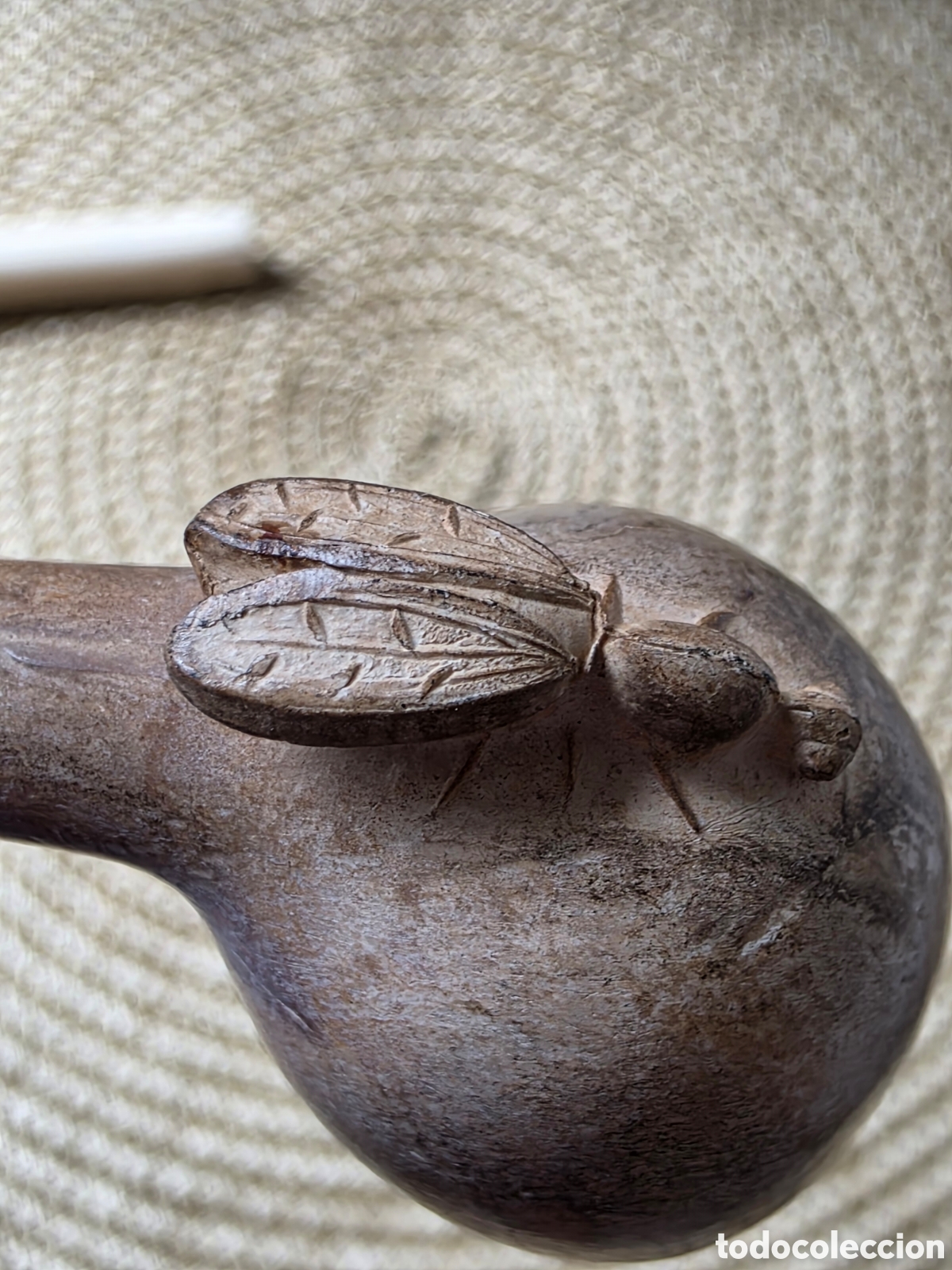 Militaria: Pipa de arcilla antigua Maison Gambier siglo XIX