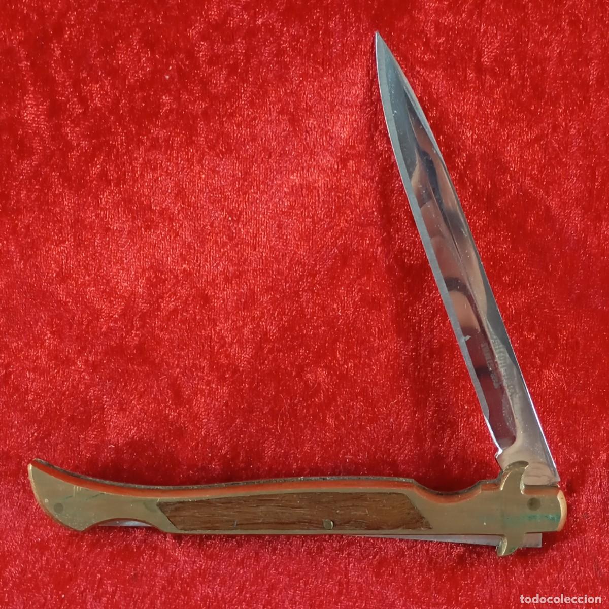 Militaria: NAVAJA - HALC&Oacute;N - INOXIDABLE - 26 CM TOTAL ABIERTA - PIEZA DE COLECCI&Oacute;N / 637