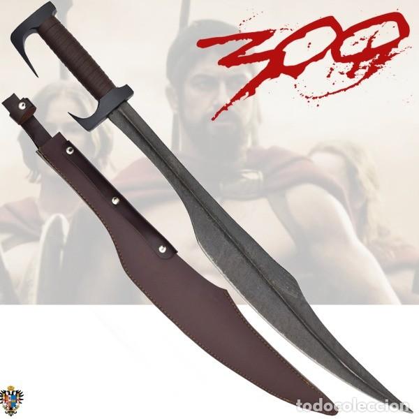 Militaria: ESPADA FORJADA LEONIDAS 300 ESPARTANA + FUNDA 85 CMS