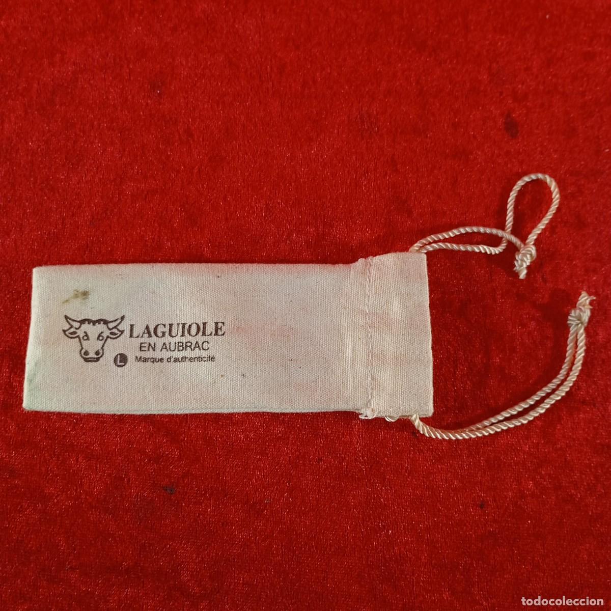 Militaria: FUNDA PARA NAVAJA - LAGUIOLE EN AUBRAC - MARQUE D'AUTHENTICIT&Eacute; - PIEZA DE COLECCI&Oacute;N / 644