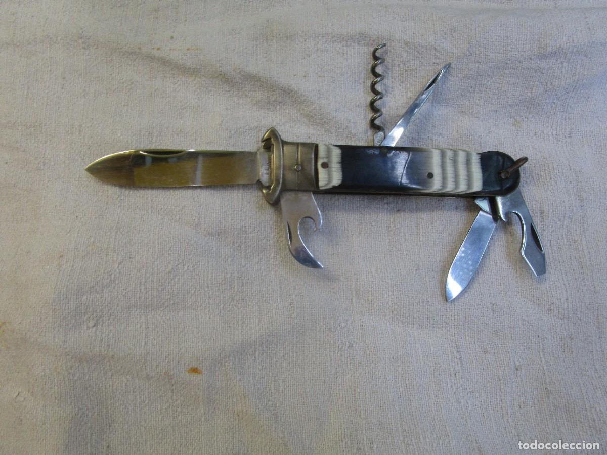 Militaria: Navaja 3 usos y extractor cartuchos caza pre Aitor, ' IHER INOX SPAIN ', SIN USO, EXCELENTE 170GR +