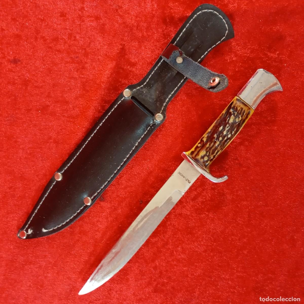 Militaria: MACHETE - PAT INOX - 26 CM TOTAL - CON FUNDA - PIEZA DE COLECCI&Oacute;N / 648