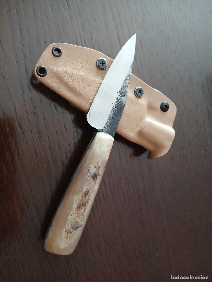 Militaria: Cuchillo artesano ZULOKNIVES hunter skinner caza monte militar funda kydex carnero tactico navaja
