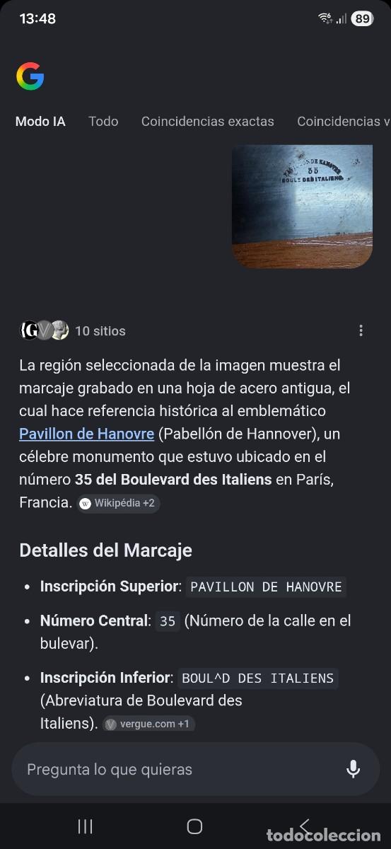 Militaria: Cuchillo antiguo franc&eacute;s - Foto 4