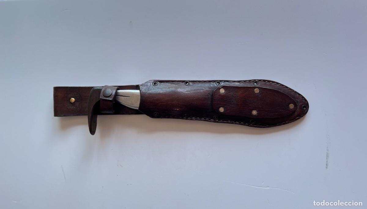 Militaria: Pu&ntilde;al 30 cm con funda de cuero - Foto 3