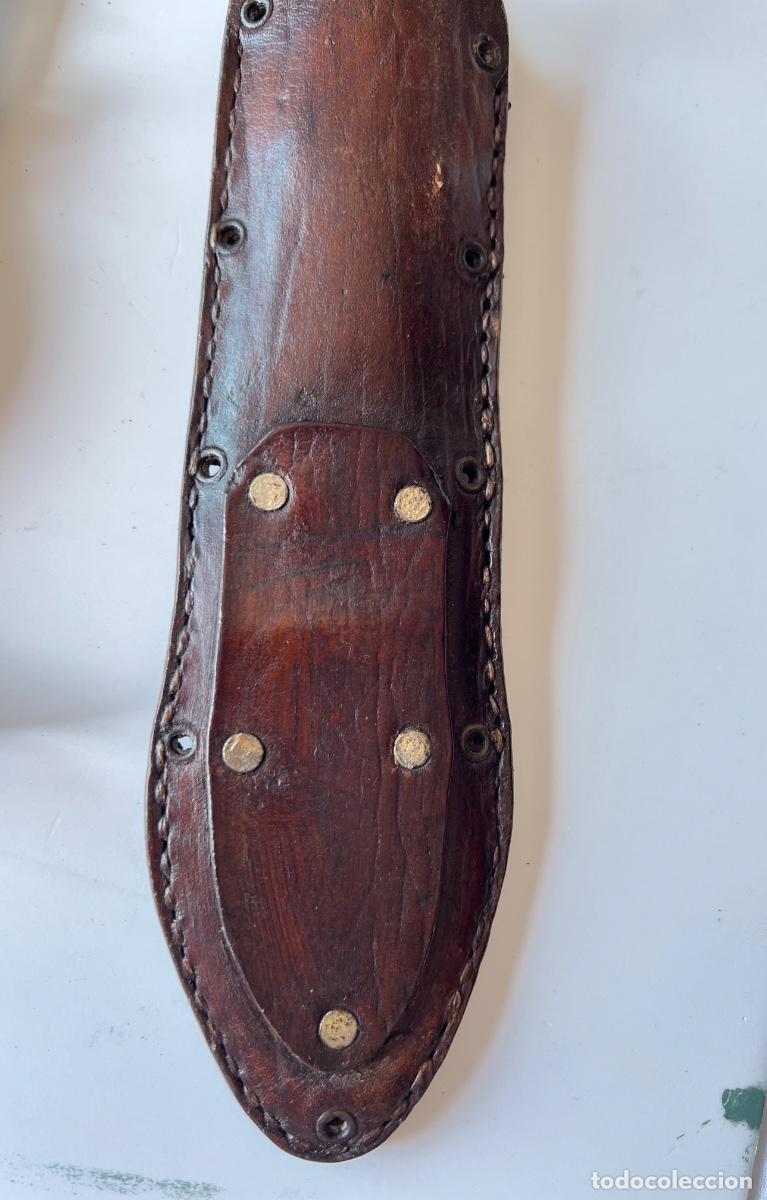 Militaria: Pu&ntilde;al 30 cm con funda de cuero - Foto 6
