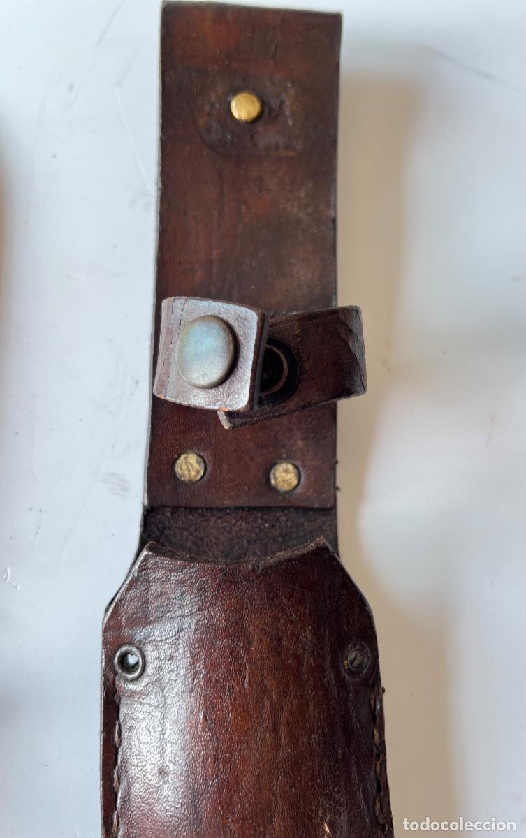 Militaria: Pu&ntilde;al 30 cm con funda de cuero - Foto 7