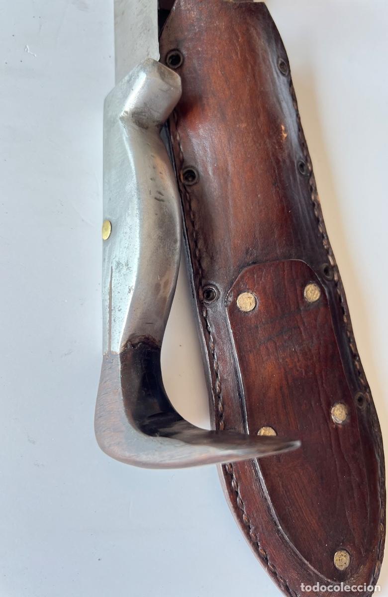 Militaria: Pu&ntilde;al 30 cm con funda de cuero - Foto 8