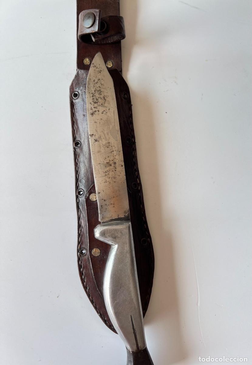 Militaria: Pu&ntilde;al 30 cm con funda de cuero - Foto 9